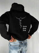 Faith Over Fear Cross Hoodie -
