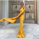 Elegant Ribbon Halter Dress -