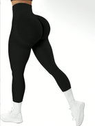 Three pairs of seamless high-waist yoga trousers, solid color + tie-dye combination, perfect for yoga, gym and running. -