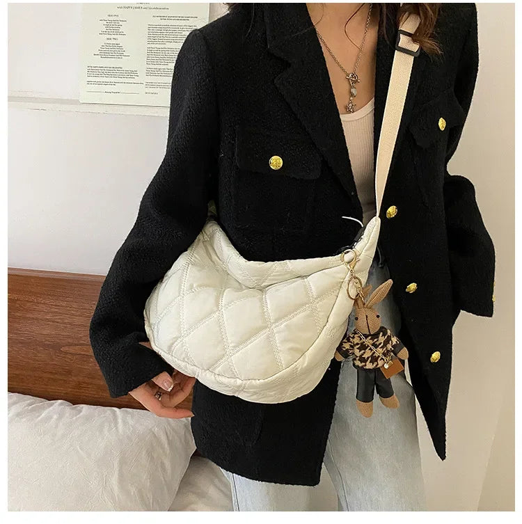 Carry your essentials in style with these embroidery crossbody bags Featuring a large capacity and a shoulder strap, these handbags are both fashionable and functional—an ideal accessory for any outfit. -