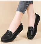 Shoes Women 2025 New Loafers Slip On Flats Leather Shoes Woman Comfortable Flat Shoes Women White Zapatos Mujer Women's Footwear -