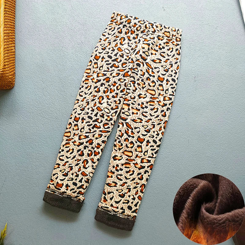 Baby Girl Clothes Kid Legging Girl Winter Autumn Thick Warm Cartoon Leggings Pants Boys Girls Leggings Plus Velvet Trousers -