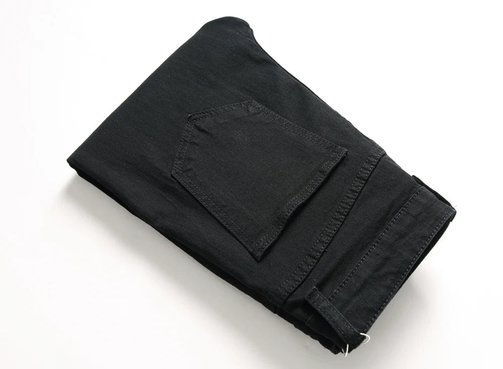 Jeans For Men Ripped Biker Skinny -