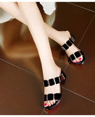 Shoes for Women 2023 Women Fashion Spring Summer High Heel Sandals Lady Sexy Comfortable Female Cute PU Sandals Women Shoes -