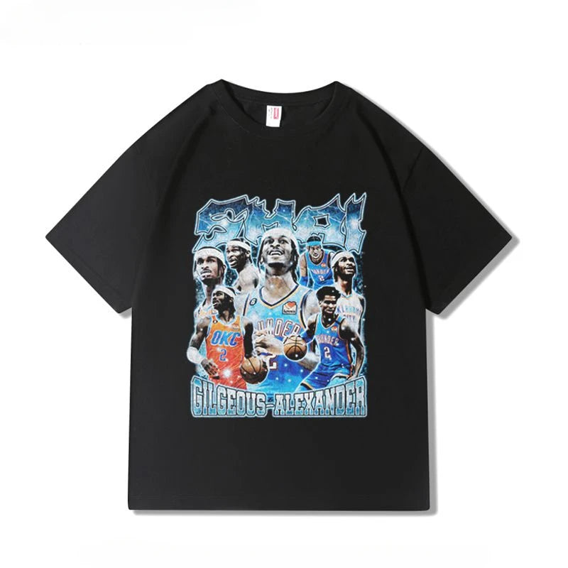 OKC Thunder NO.2 SGA Alexander Print Cotton T-shirt -