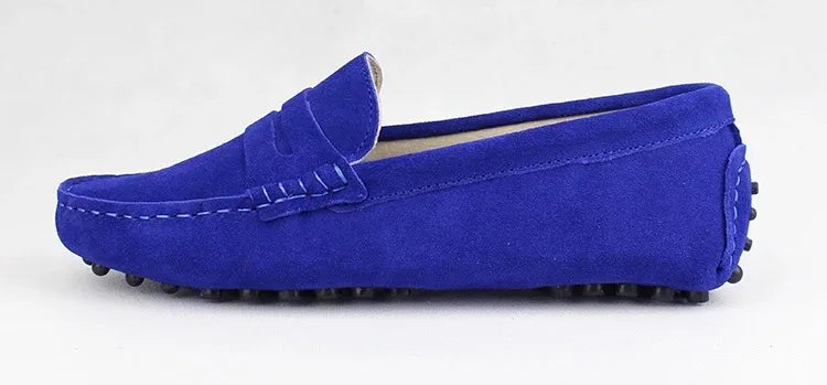 100% Genuine leather Women flats Fashion Handmade Women Casual leather shoes Leather Moccasin Women Driving Shoes Loafers -