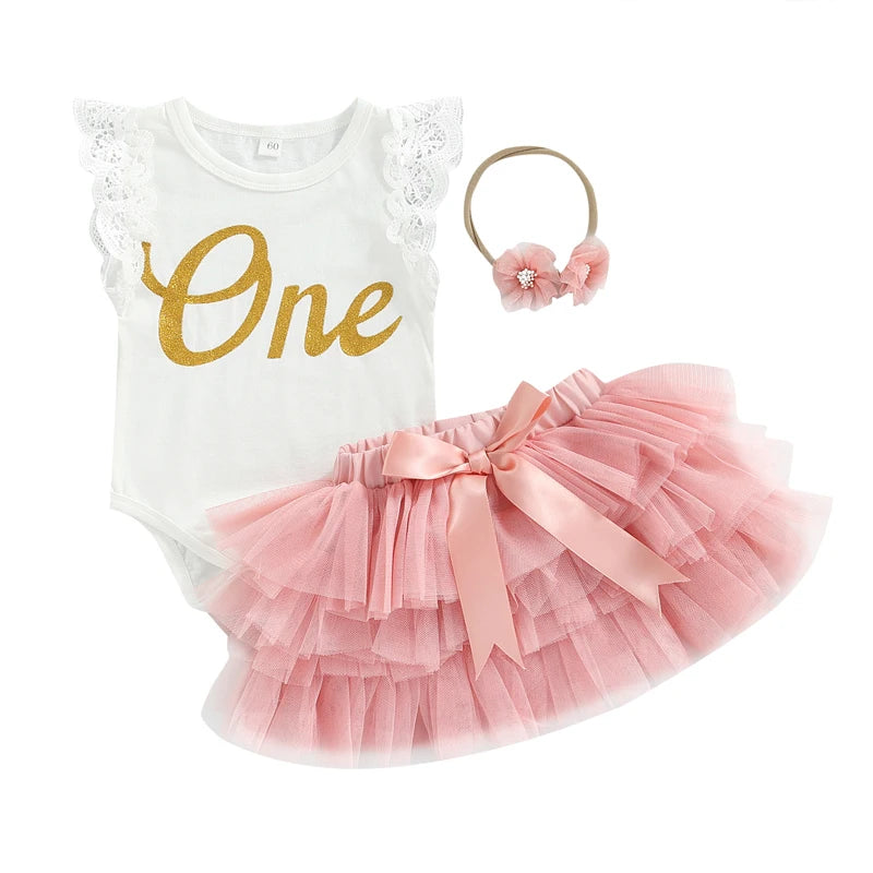 Dress your little princess in style with this 3-piece casual outfit set—comfortable and adorable for everyday wear! -