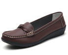 Shoes Women 2025 New Loafers Slip On Flats Leather Shoes Woman Comfortable Flat Shoes Women White Zapatos Mujer Women's Footwear -