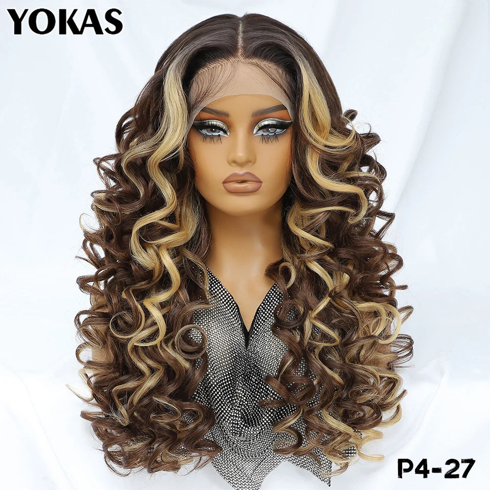 Achieve a stunning look with this Latisha curly 13x6 lace frontal wig. Featuring pre-plucked hairline and baby hair, this wig offers a natural and stylish appearance for a flawless finish. -
