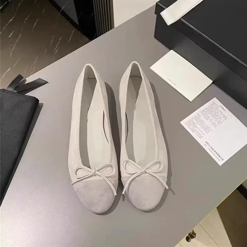 Women's Flat Shoes Knot Design -