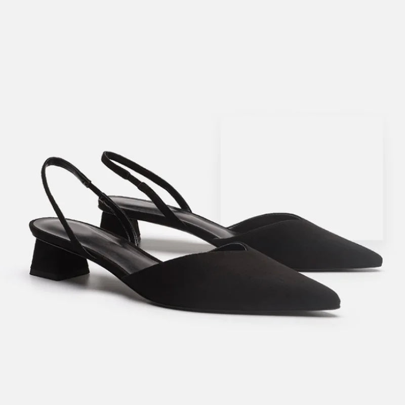 Shoes for Women Hot Sale Slingbacks Women's High Heels Shallow Mouth Office and Career Sexy Slip-on Toe Cap Gladiator Sandals -