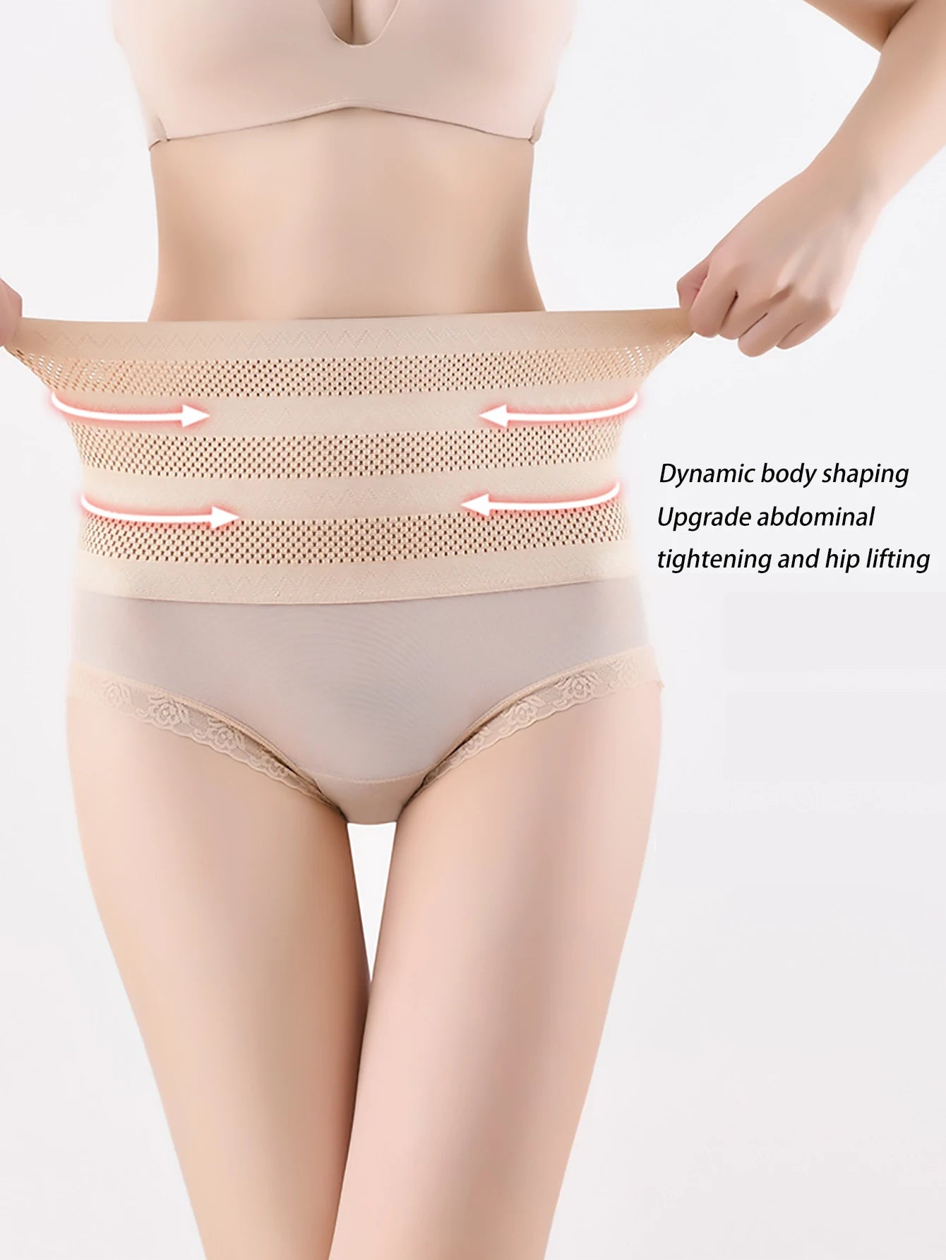 1pc High waisted shapewear, seamless shaping, waist tightening, hip lifting, and belly tightening -