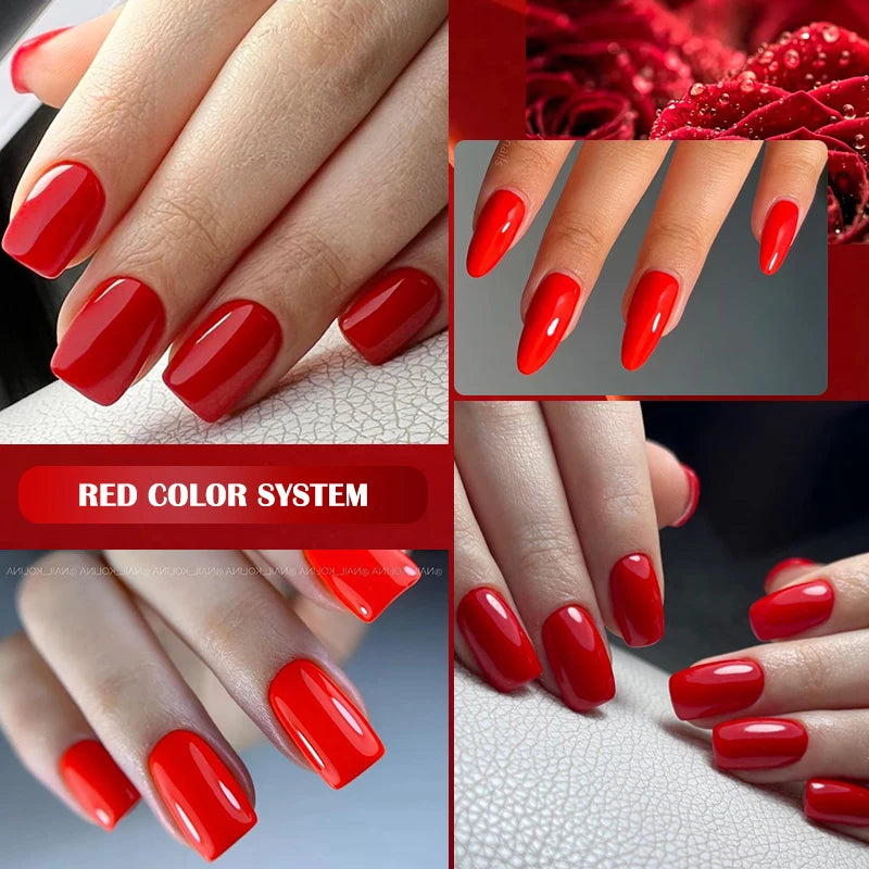 Explore your creativity with this comprehensive set of 129 colors of 7ML nail gel polish. Perfect for nail art enthusiasts, these semi-permanent colors allow for endless possibilities and stylish designs. -