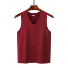 Ice Silk Tank Tops Seamless Mens Vest Loose Sleeveless Sport Bodysuit Vest For Men Plain Casual Summer Tank Undershirts Cool 5XL -