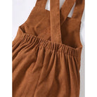 Dress your toddler boy or girl in cozy style with these brown corduroy strap pants—perfect for everyday comfort and cuteness 0-3 Years! -