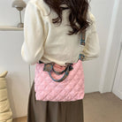 Elevate your style with these luxury designer shoulder crossbody bags for women. Featuring a quilted padded design from a top designer brand, these handbags are perfect for adding a touch of elegance to any outfit. -