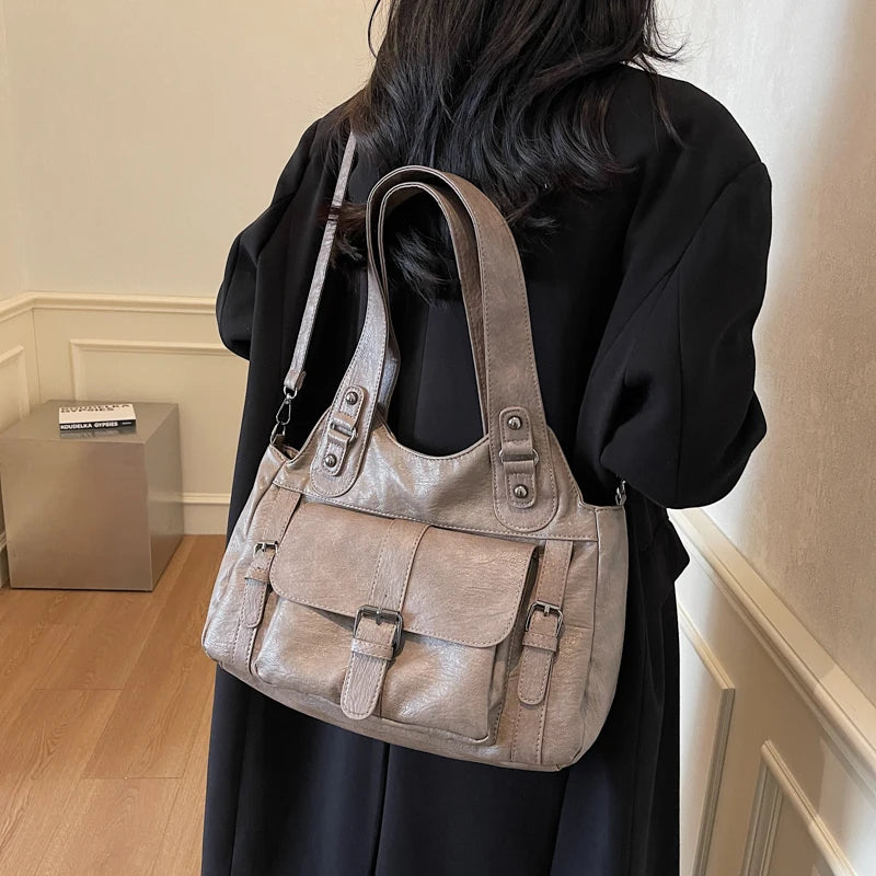 Make a statement with these luxurious handbags for women, crafted from leather and designed to be worn as shoulder bags. Elevate your style with these sac de luxe femme accessories, perfect for a chic and sophisticated look! -