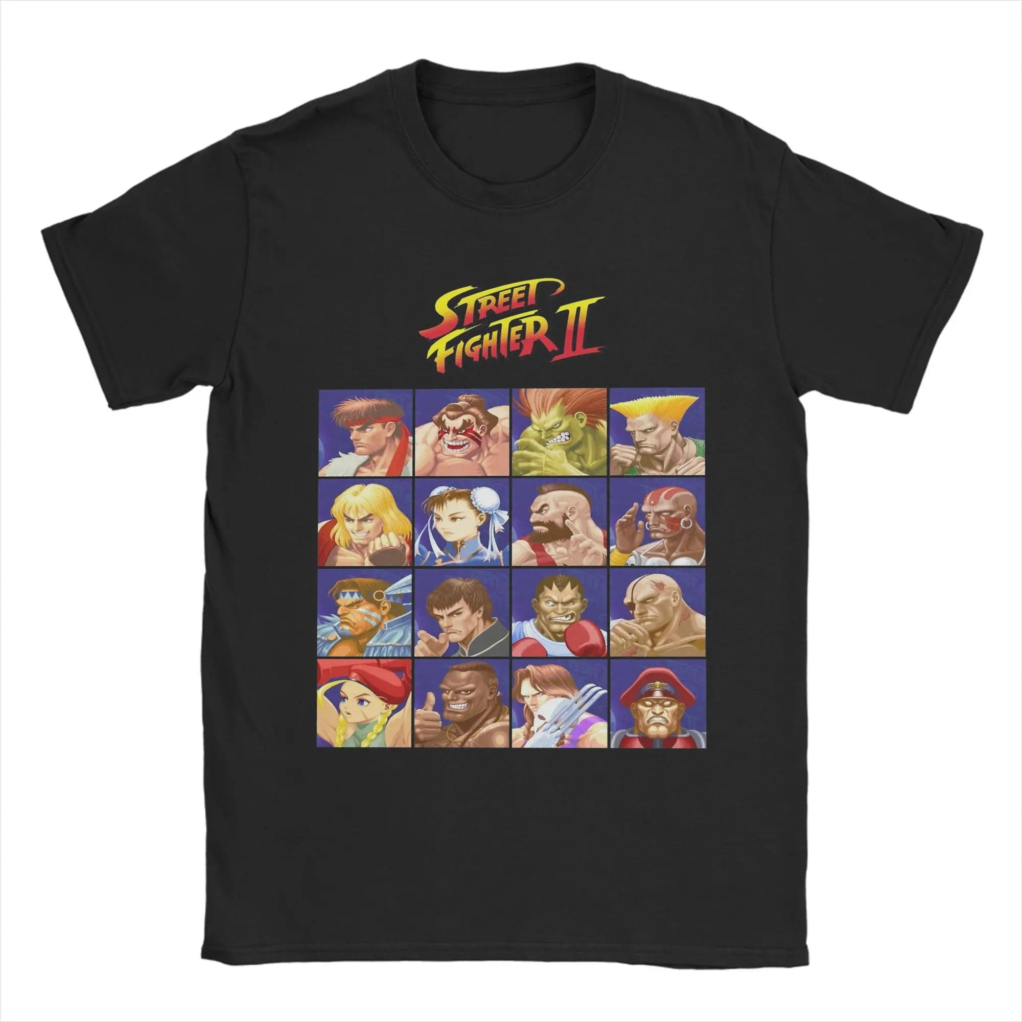 Streets Fighters II T Shirts Men -