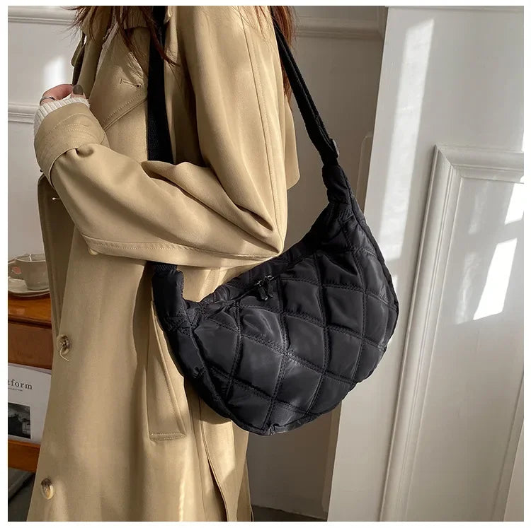 Carry your essentials in style with these embroidery crossbody bags Featuring a large capacity and a shoulder strap, these handbags are both fashionable and functional—an ideal accessory for any outfit. -