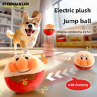 Interactive Puzzle Electric Plush Jumping Ball for dogs -