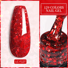 Explore your creativity with this comprehensive set of 129 colors of 7ML nail gel polish. Perfect for nail art enthusiasts, these semi-permanent colors allow for endless possibilities and stylish designs. -