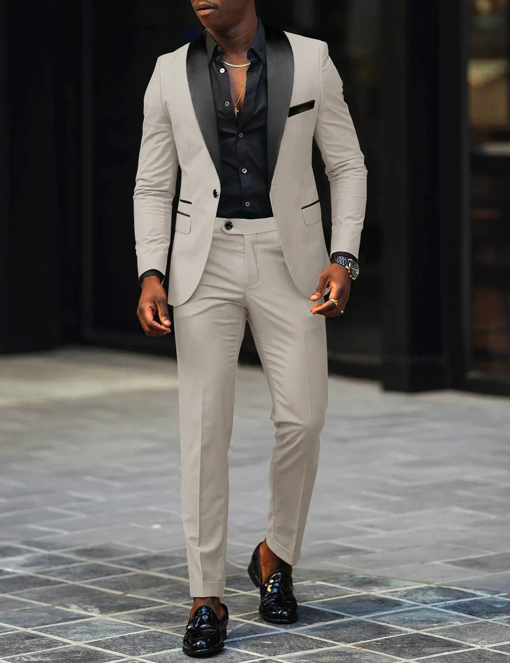 Men's Business Casual Two-piece suit -