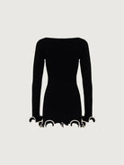 Women's Mini Dress Ruffled High Waist Elegant (Slim Fit) -