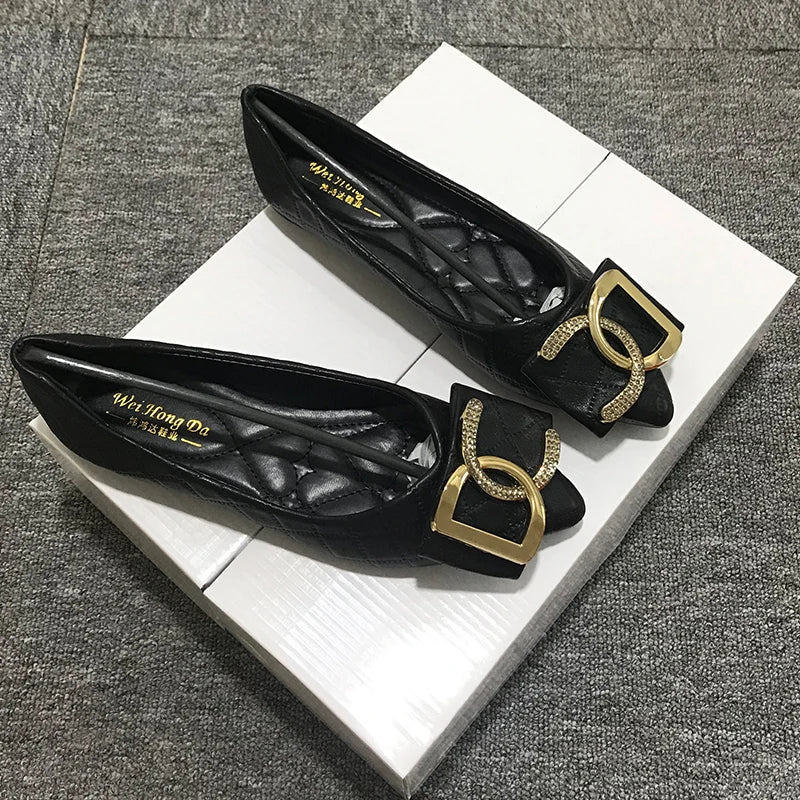 Pointed Flat Loafers -