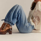 Own the streets this autumn with these high-waist baggy denim jeans for women—stylish streetwear with ultimate comfort! -