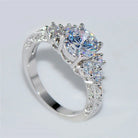 Exquisite Fashion Silver Color Engagement Rings -