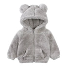 Thicken Warm Girls Winter Coat Cartoon Long Sleeve Hooded Coat for Girls Fashion Solid Color Kids Coat 1-6 Years -