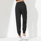 Woman Yoga Pants Loose Slim Quick-Dry Yoga Pants Pleated Hem Bound Running Fitness Capris Pockets Jogging Pants Sports pants -