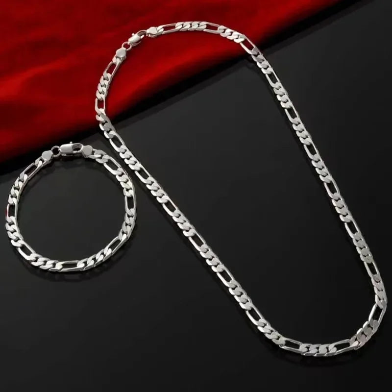 Necklace '16-30inch' Bracelet/8in Two-piece Set -