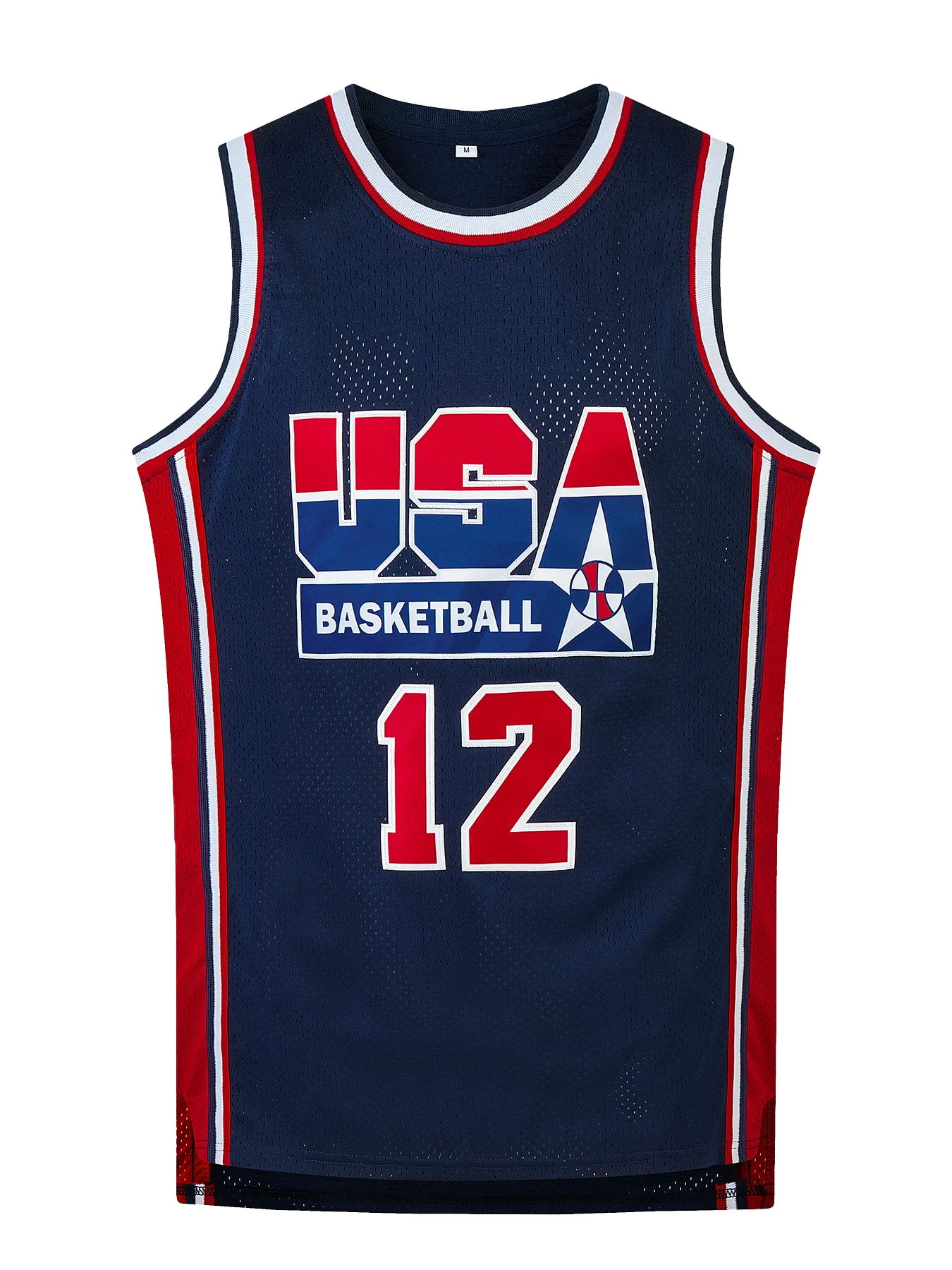 Men's Embroidered Team USA Basketball Jerseys (Throw Back) -