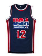 Men's Embroidered Team USA Basketball Jerseys (Throw Back) -
