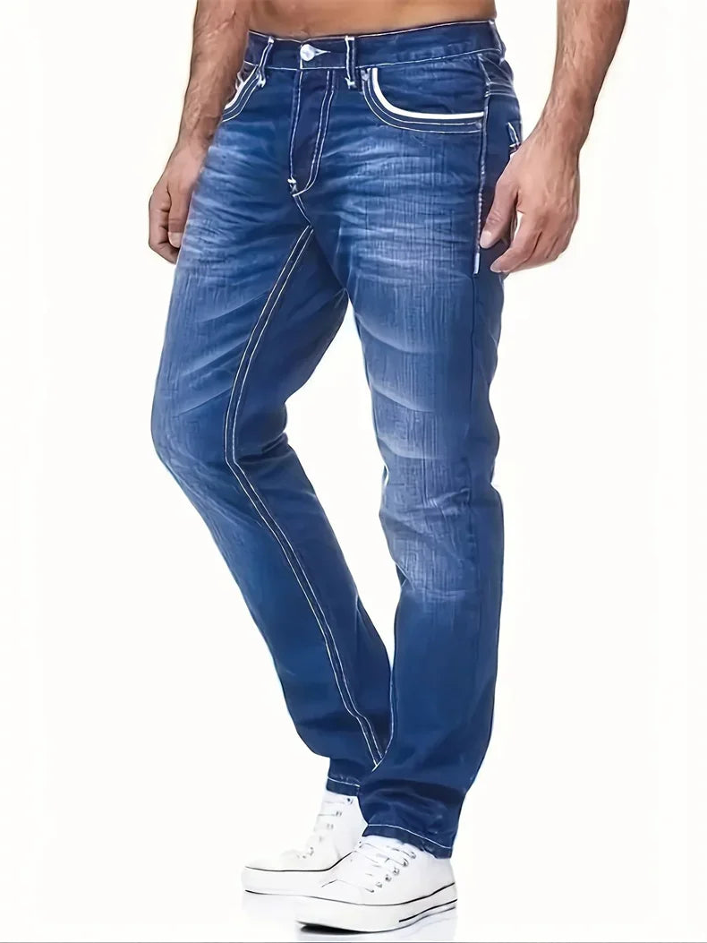 Men's Casual Breathable Cozy Denim Jeans -
