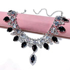 Fashionable personalized black water droplet necklace -