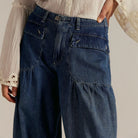 Own the streets this autumn with these high-waist baggy denim jeans for women—stylish streetwear with ultimate comfort! -