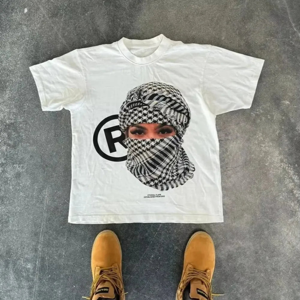 American Letter Graphic T Shirts -