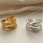 Sterling Silver Hollow Out Rings -