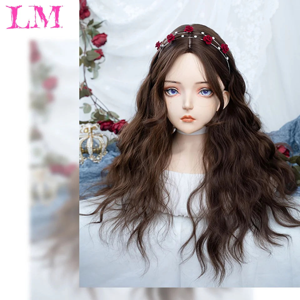 Elevate your style with this 38-inch long ombre brown, red, and blonde highlight straight lace front wig. Perfect for a chic and trendy look, this wig offers versatility and glamour for various occasions. -
