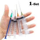 Glue Applicator Syringe with Blunt Tip Needle and Cap, for Liquid, Glue, Ink, Perfume, Lip Gloss Making -