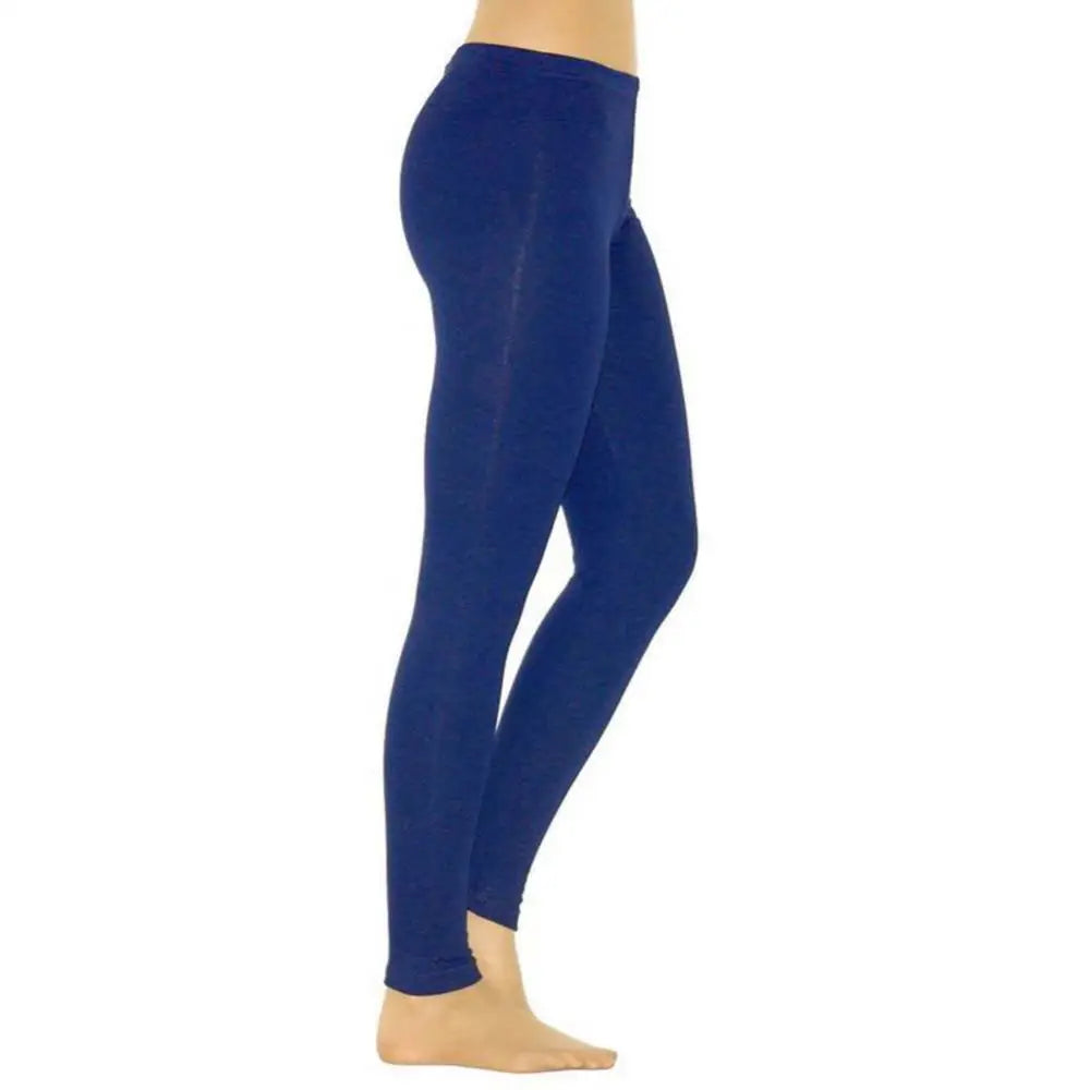 Achieve comfort and style with these milk silk leggings for women. Designed with a solid color and high waist, these stretchy leggings are perfect for a flattering fit and all-day wear! -