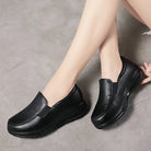 Women's White Casual Leather Sneakers -