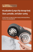 Keep your clothes and fabrics looking fresh and lint-free with this USB charging electric lint remover. Say goodbye to lint and fuzz for a clean and polished appearance! -