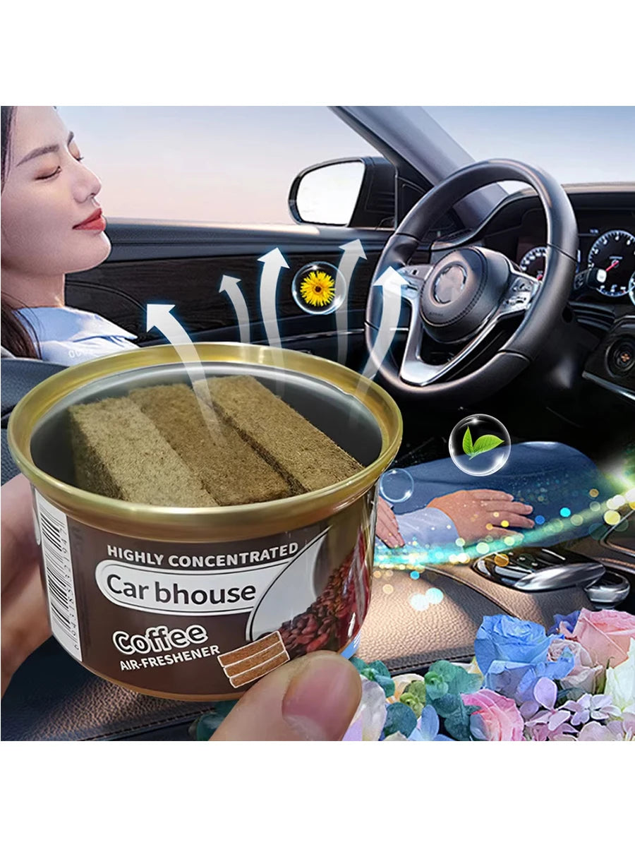 High-end car aroma diffuser, small wooden fragrance canister, car perfume, car perfume, car balm, car ornament -