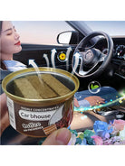 High-end car aroma diffuser, small wooden fragrance canister, car perfume, car perfume, car balm, car ornament -