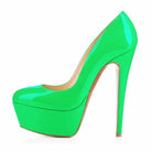 Women Pumps Stiletto Sexy Platform Round Toes 14cm Extremely Stripper Pole Dance High Heels Party Dress Wedding Shoes Large Size -