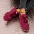 2025 Spring New Lace Up Women's Sports Shoes Plus Size Woman Sneakers Mixed Colors Female Fashion Versatile Flat Casual Sneaker -