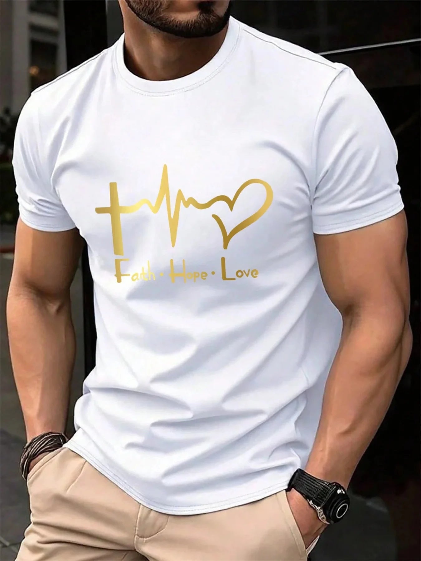 Men's FAITH HOPE LOVE T-shirt -
